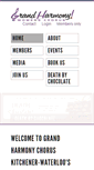 Mobile Screenshot of grandharmonychorus.com